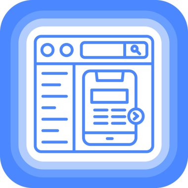 Web tasarım geliştirme simgesi