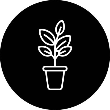 bitki simgesi vektör illüstrasyonu