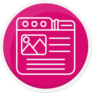 Tarayıcı. Web simgesi basit tasarım