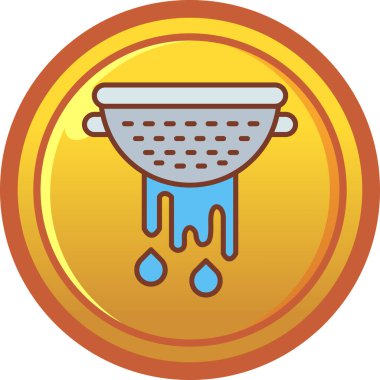 Çizgi film tarzında kahve öğütücü simgesi vektör arkaplanında izole.