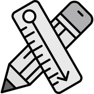 Ruler  icon, vector illustration simple design