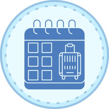 Takvim. Web simgesi basit illüstrasyon