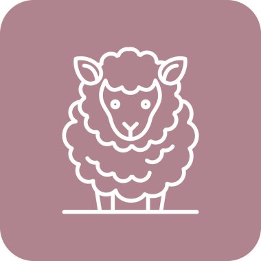 sheep web icon vector illustration