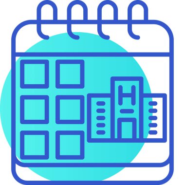 Bina. Web simgesi basit illüstrasyon