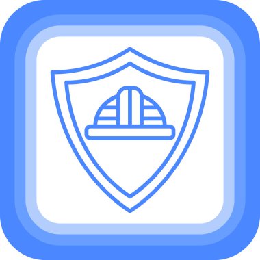 Kalkan. Web simgesi basit illüstrasyon