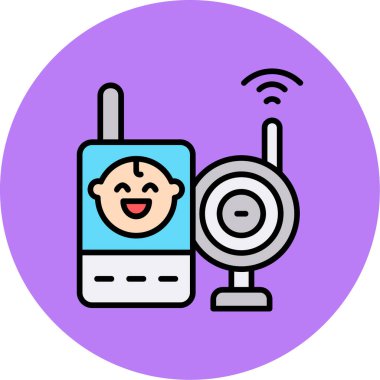 radyo web simgesi, basit vektör illüstrasyonu