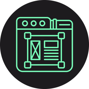 seo modern simgesinin vektör illüstrasyonu