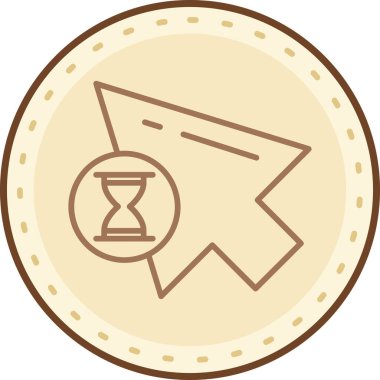 Pusula. Web simgesi basit illüstrasyon