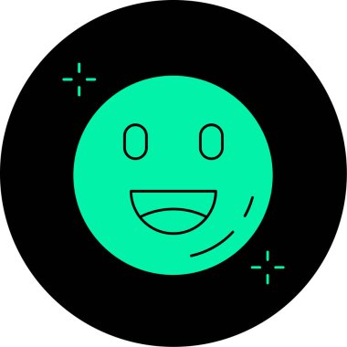 vektör emoji simgesi çizimi