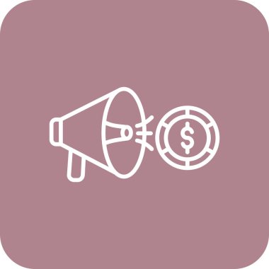 megafon simgesi, vektör illüstrasyonu