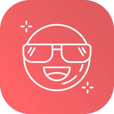 Beyaz arka planda izole edilmiş mutlu gülümseyen adam simgesi. Cadılar bayramı partin kutlu olsun. Renkli taslak konsepti. vektör.