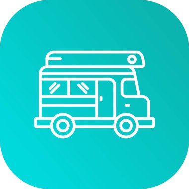 bus simgesi vektör illüstrasyonu