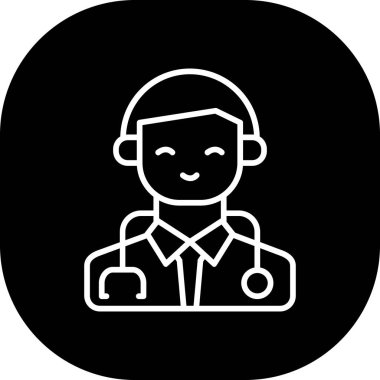 işçi simgesi, vektör illüstrasyonu basit tasarım