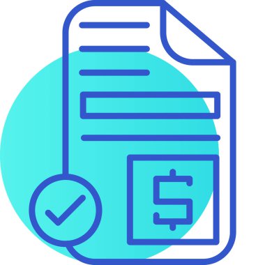 belge simgesi vektör illüstrasyonu