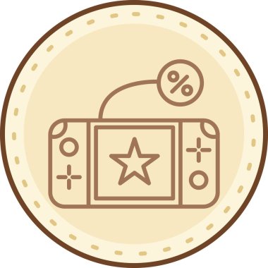 Rozet simge vektör çizim