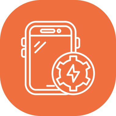 Mobil simgenin vektör illüstrasyonu