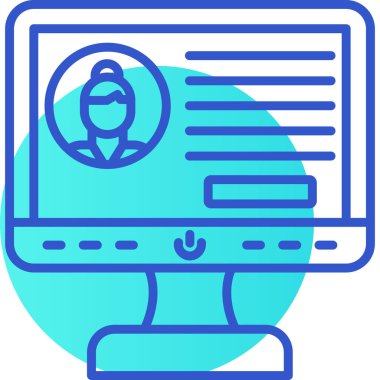 Büyüteci olan bir dizüstü bilgisayarın vektör çizimi