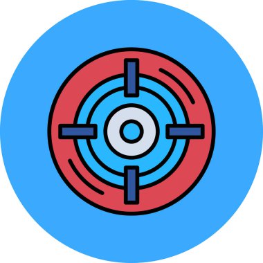 hedef simgesi. vektör illüstrasyonu