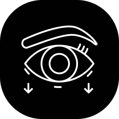 göz vektörü simgesi modern çizgi tasarımı