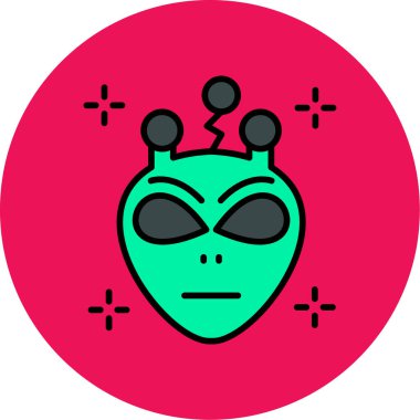 Robot simgesinin vektör illüstrasyonu