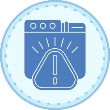 Gaz sobası simgesinin vektör illüstrasyonu