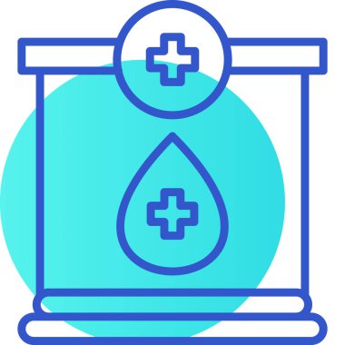 Kan bağışı modern simge, vektör illüstrasyonu