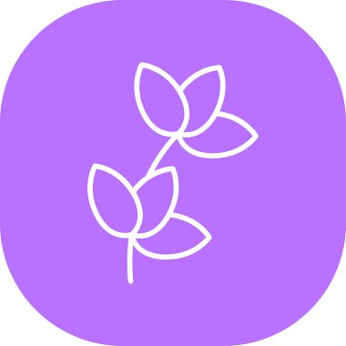 Bitki simgesinin vektör illüstrasyonu