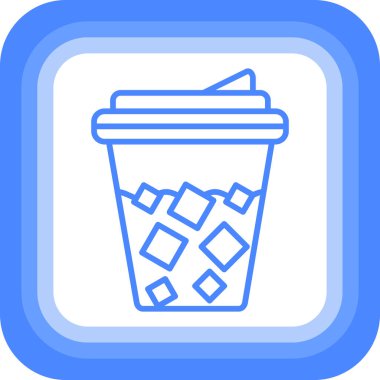 Kahve. Web simgesi basit illüstrasyon