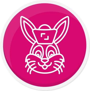 hayvan simgesi vektör illüstrasyonu