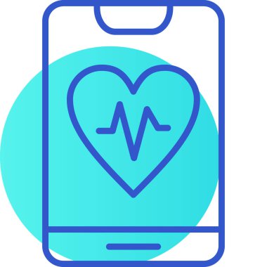 Bir smartphone simge vektör çizim