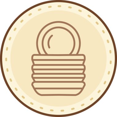 Para için. Web simgesi basit illüstrasyon