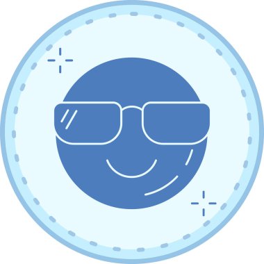 Güneş gözlüğü. Web simgesi basit illüstrasyon