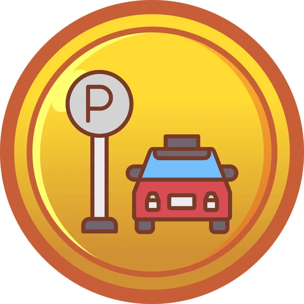 park simgesi, vektör illüstrasyonu basit tasarım