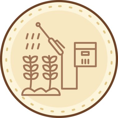 Bir çiftlik simgesinin vektör illüstrasyonu