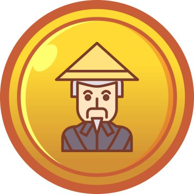 Çin kültür vektör simgesi