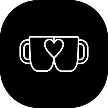 kahve fincanı ikonu vektör illüstrasyonu