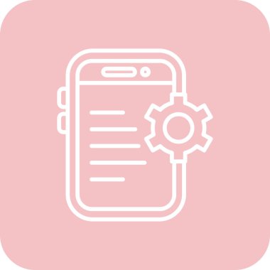 mobil uygulama simgesi, vektör illüstrasyonu