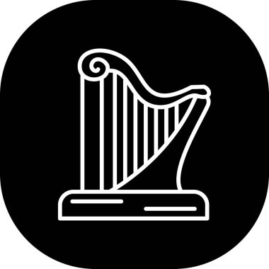 harp simgesi vektör illüstrasyonu