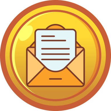 posta simgesi, vektör illüstrasyonu