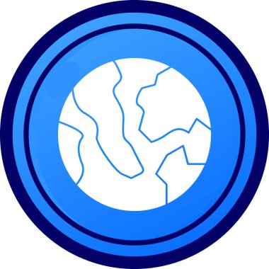 toprak simgesi, vektör illüstrasyon basit dünya