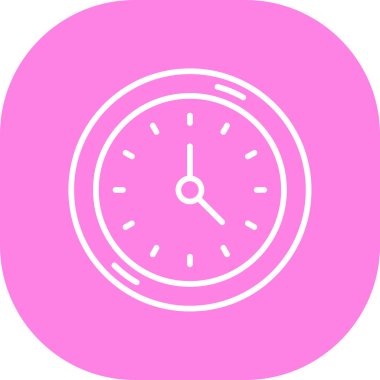 Saat simgesi vektör illüstrasyonu