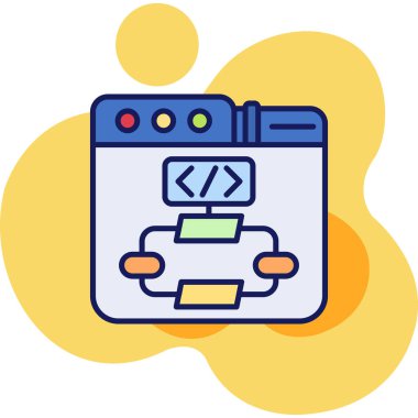 Kodlama geliştirme programlama simgesi