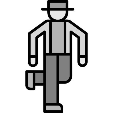 İş adamı simgesi vektör illüstrasyonu