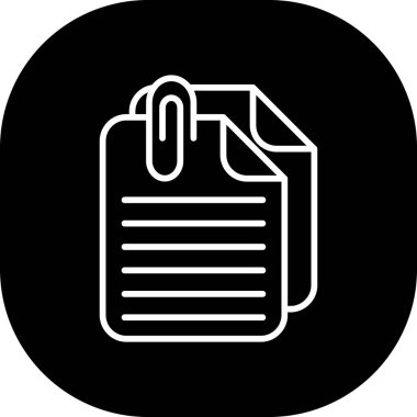 belge simgesi vektör illüstrasyonu