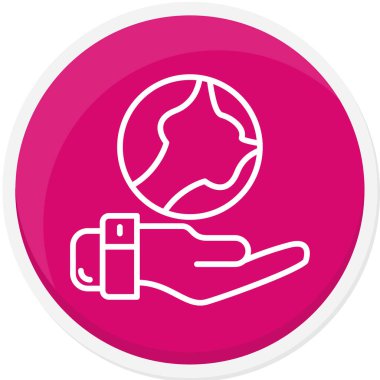 Sigara içiyorum. Web simgesi basit illüstrasyon