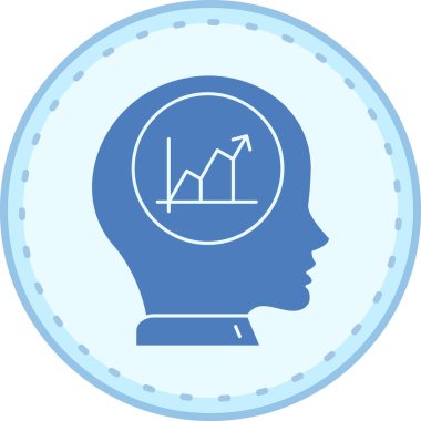 Beyin. Web simgesi basit illüstrasyon