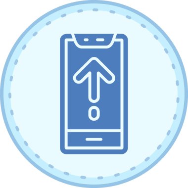 akıllı telefon simgesi vektör illüstrasyonu