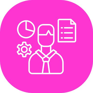 İş simgesinin vektör illüstrasyonu