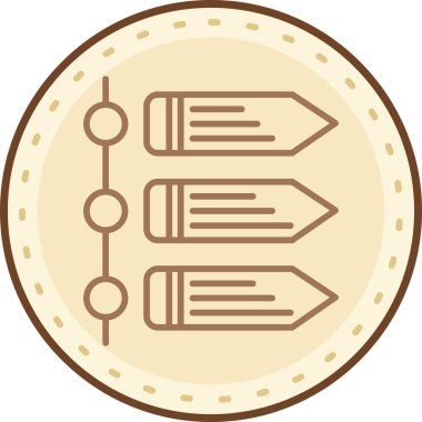 pusula web simgesi basit illüstrasyon