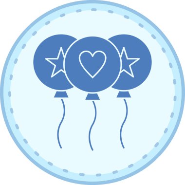 Bir kalp simgesinin vektör illüstrasyonu